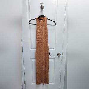 NWT LULU'S Washed Orange Midi Dress